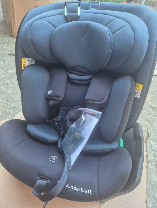 Scaun auto I-size, 40-150 cm, Kinderkraft I-360,albastru închis