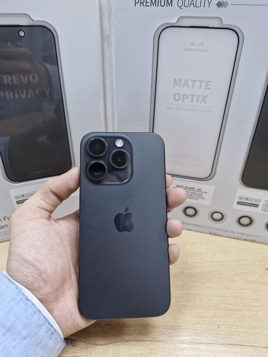 Iphone 15 pro 256 gb 80 akb black pintel kz munaily