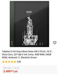 Tableta E-Ink Onyx Boox Note AIR 2 PLUS, 10.3", Octa-Core SIGILAT