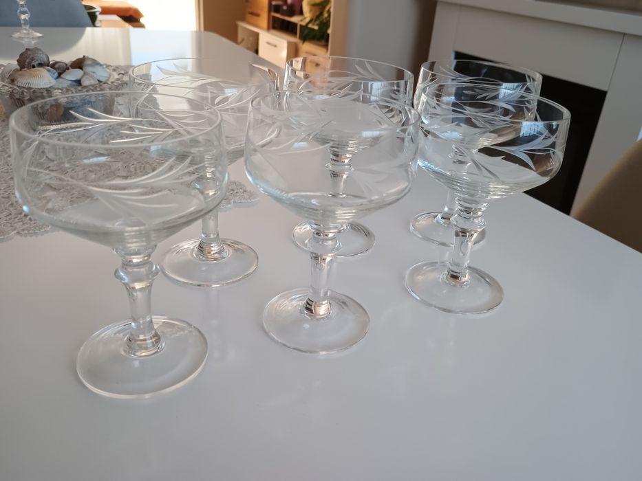 Кристални чаши за шампанско от соца