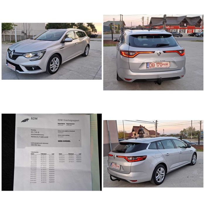 Renault Megane Automat/An 2016, luna X/1.5 D/110C.P./Euro 6/198.000km
