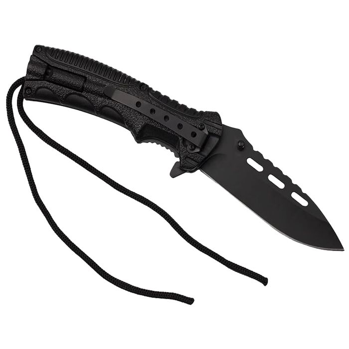 Briceag de vanatoare IdeallStore®, Silent Future, otel, 21 cm, negru