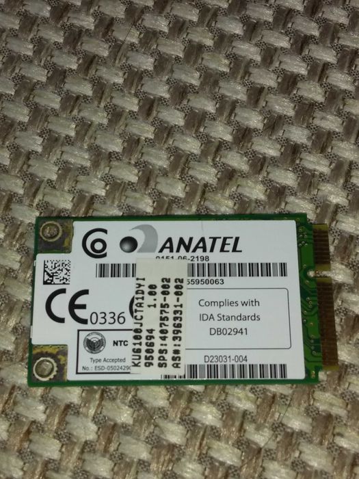 Продам беспроводную Wi-Fi карту Intel WM3945ABG MOW2