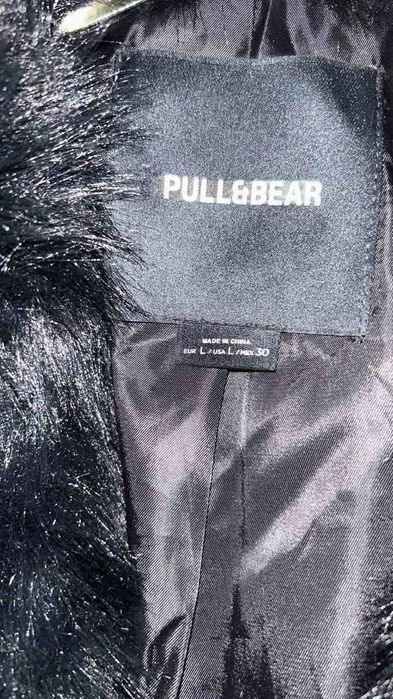 Черно палто късо-Pull&bear