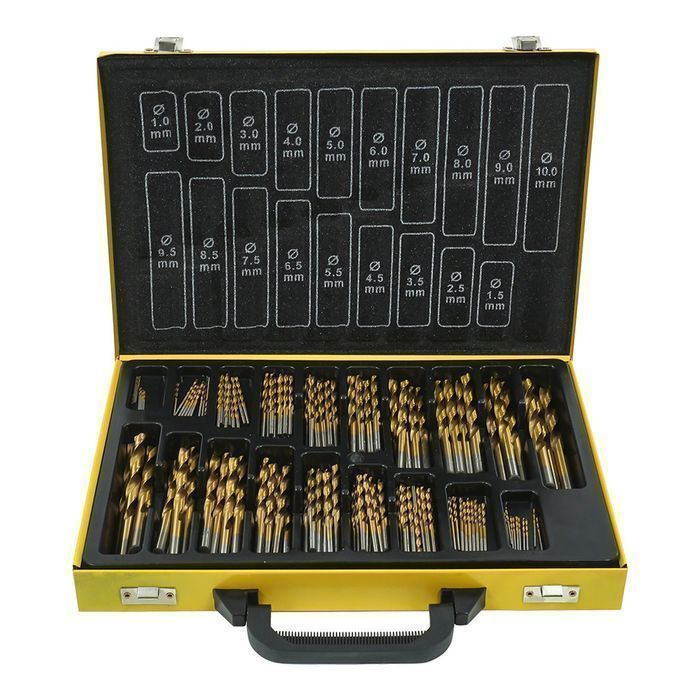 Set burghie din titan pentru metal 170 piese