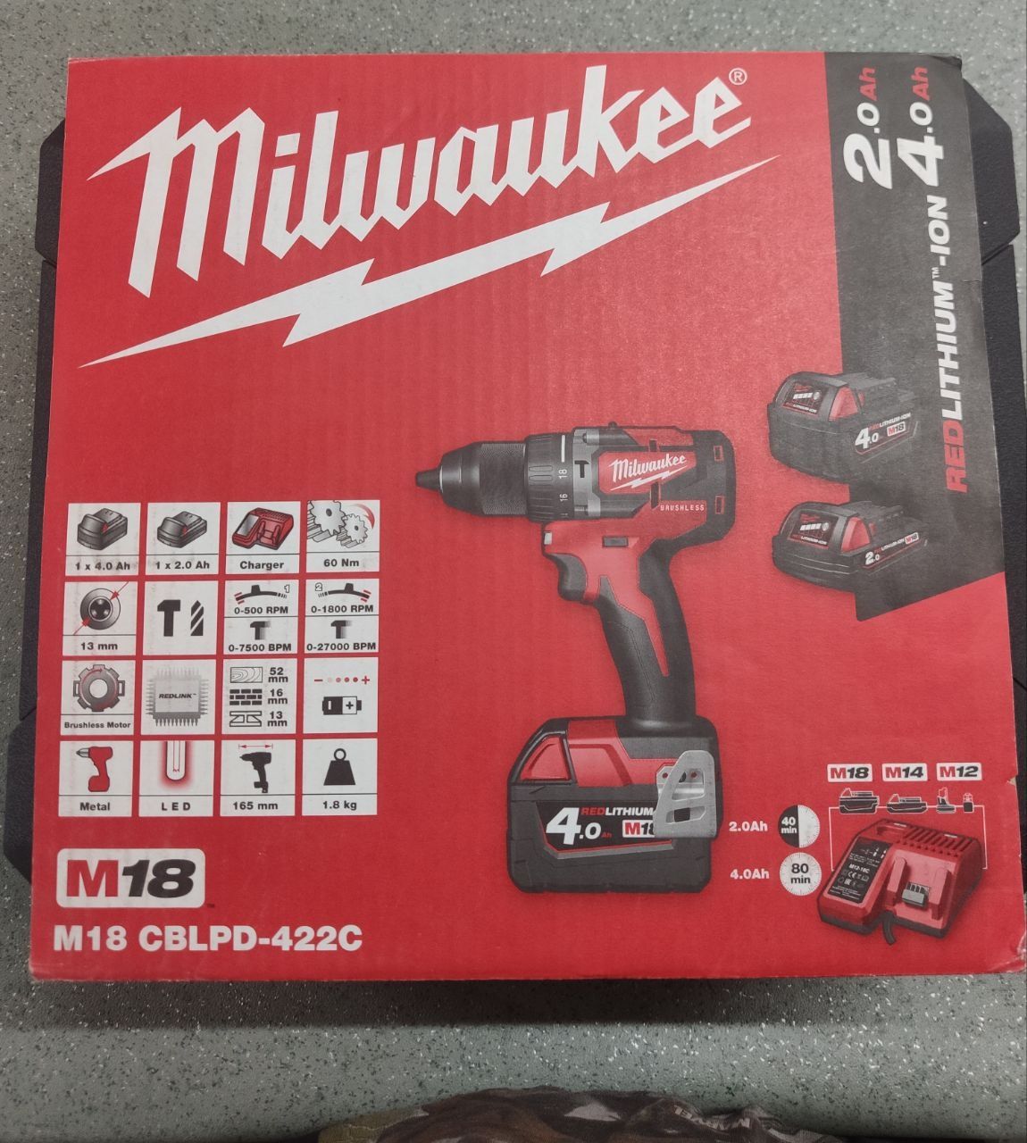 Продаётся оригинальный шуруповёрт с функцией перфоратора Milwaukee M18