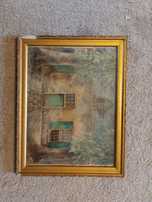 Tablou vechi semnat 30x22cm
