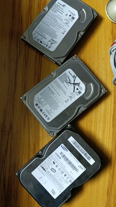 Жёсткие диски HDD 500GB и 80GB — рабочие

1. Seagate Barracuda 500GB —