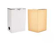 Bag -in-box cutii 2,3 l/Lipitura in 3 puncte/carton albit