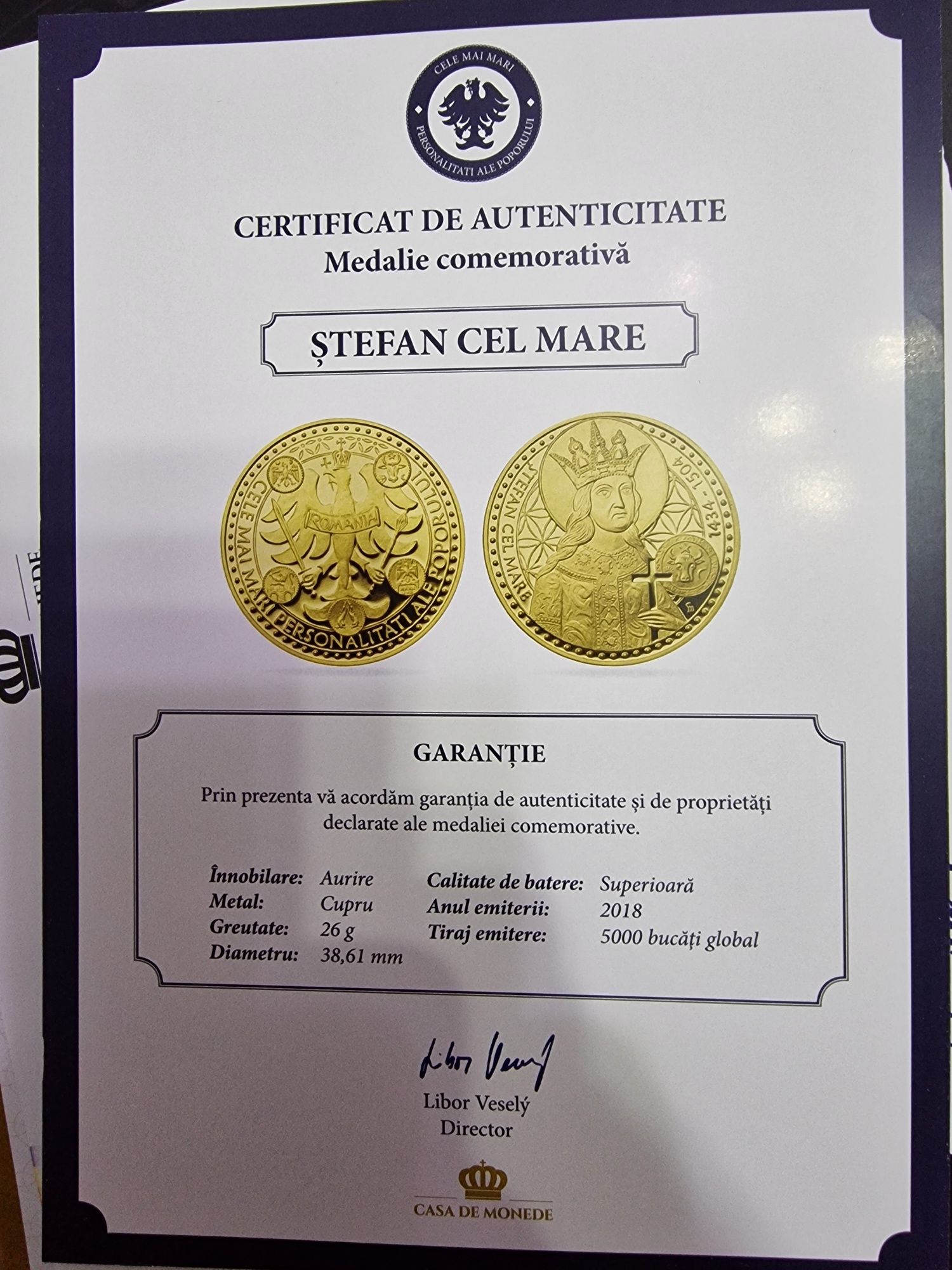 Moneda de colecție Ștefan cel Mare

CUTIE + 2 MONEDE IN CAPSULE + CERT