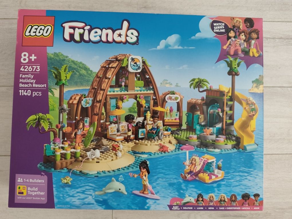 LEGO Friends, Statiune de pe litoral pentru vacanta cu familia, 42673