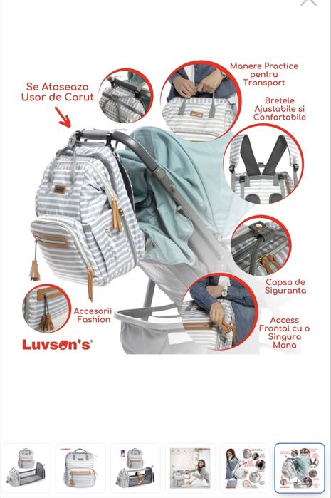 Geanta rucsac extensibil multifunctional Luvson’s