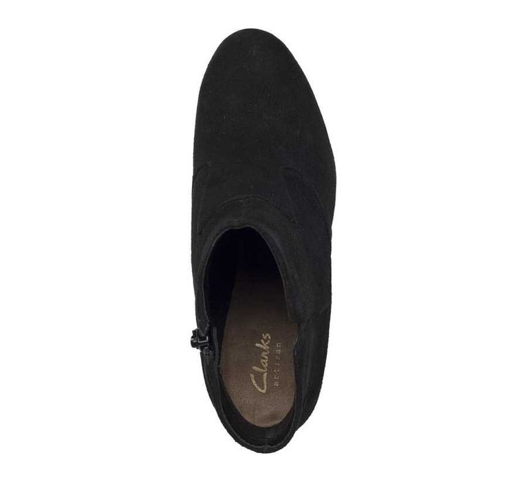 CLARKS № 35/36 – Дамски черни боти от ест велур "CLARKS ARTISAN" нови