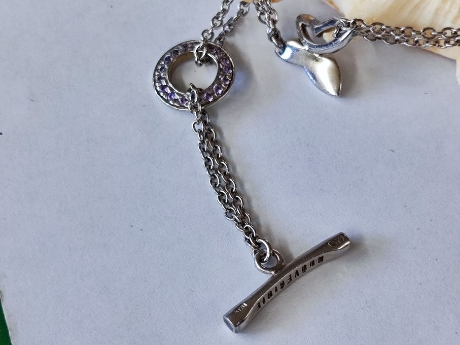 Сребърен комплект гривна с обеци Nuove Gioie