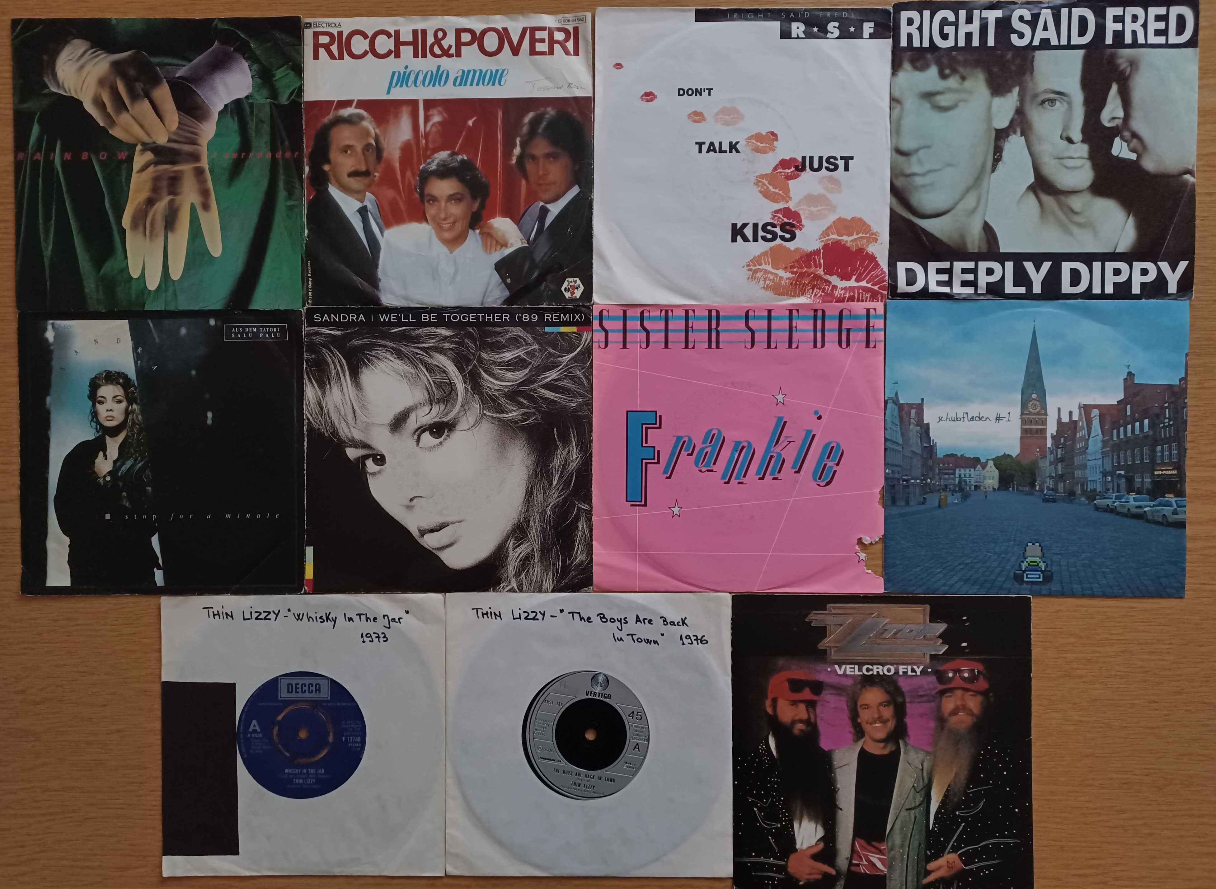 Discuri vinil single Bruce Springsteen, FFN, OMD, Poison, Thin Lizzy..