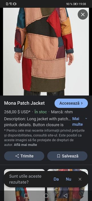 Palton  Mona multicolor gen Desigual