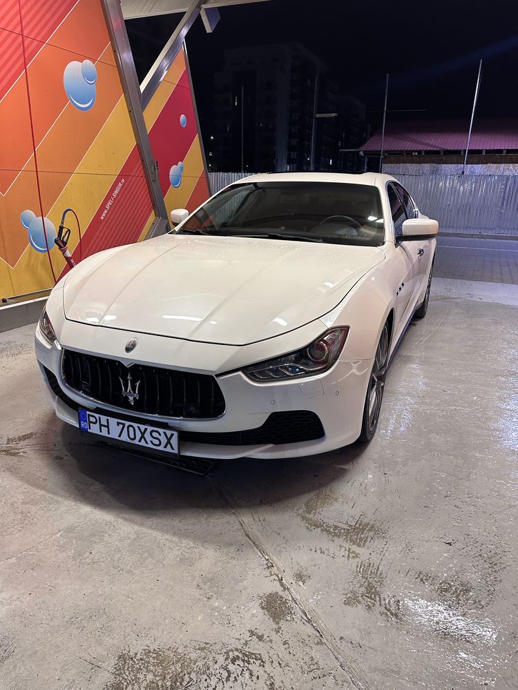 Maserati Ghibli SQ4 3.0 V6 benzina| 2016 | Alb perlat