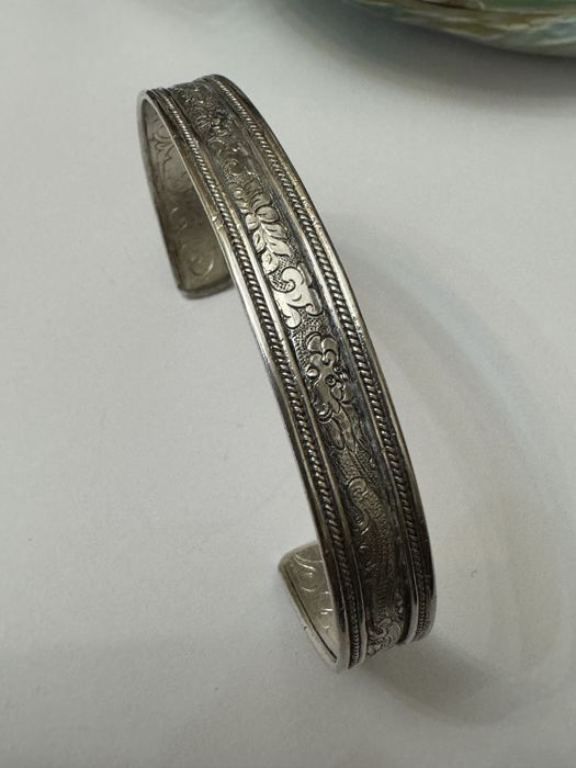 Rara! Bratara argint Suman Dhakhwa, Japoneza. Dragoni, amuleta