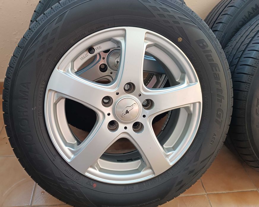 джанти 15" 5x114.3+ нови летни гуми Yokohama 195/65/15