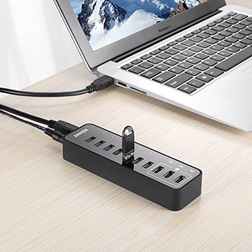 Anker 60W 3 PowerIQ Hub 7-Port USB 3.0 данни и зареждане в едно