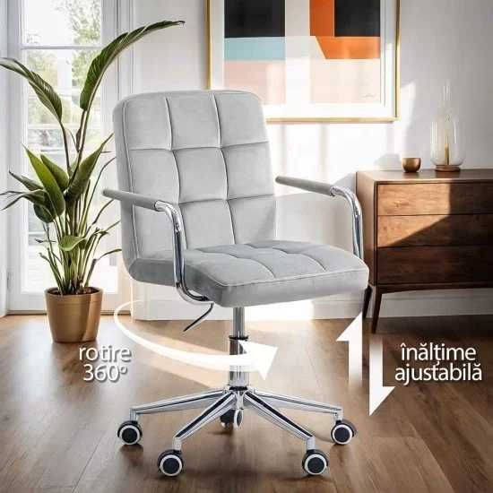 Scaun Birou Copii DHO328V Catifea Modern 4 culori LIVRARE GRATUITA