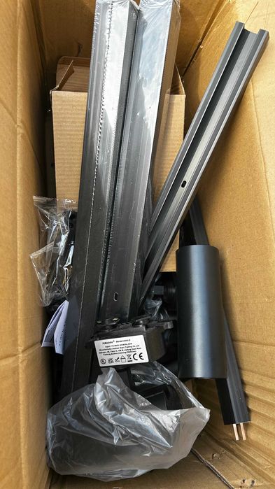 Set 6 proiectoare LED 20w -  lumina rece - aluminiu  + 3 metri de sina