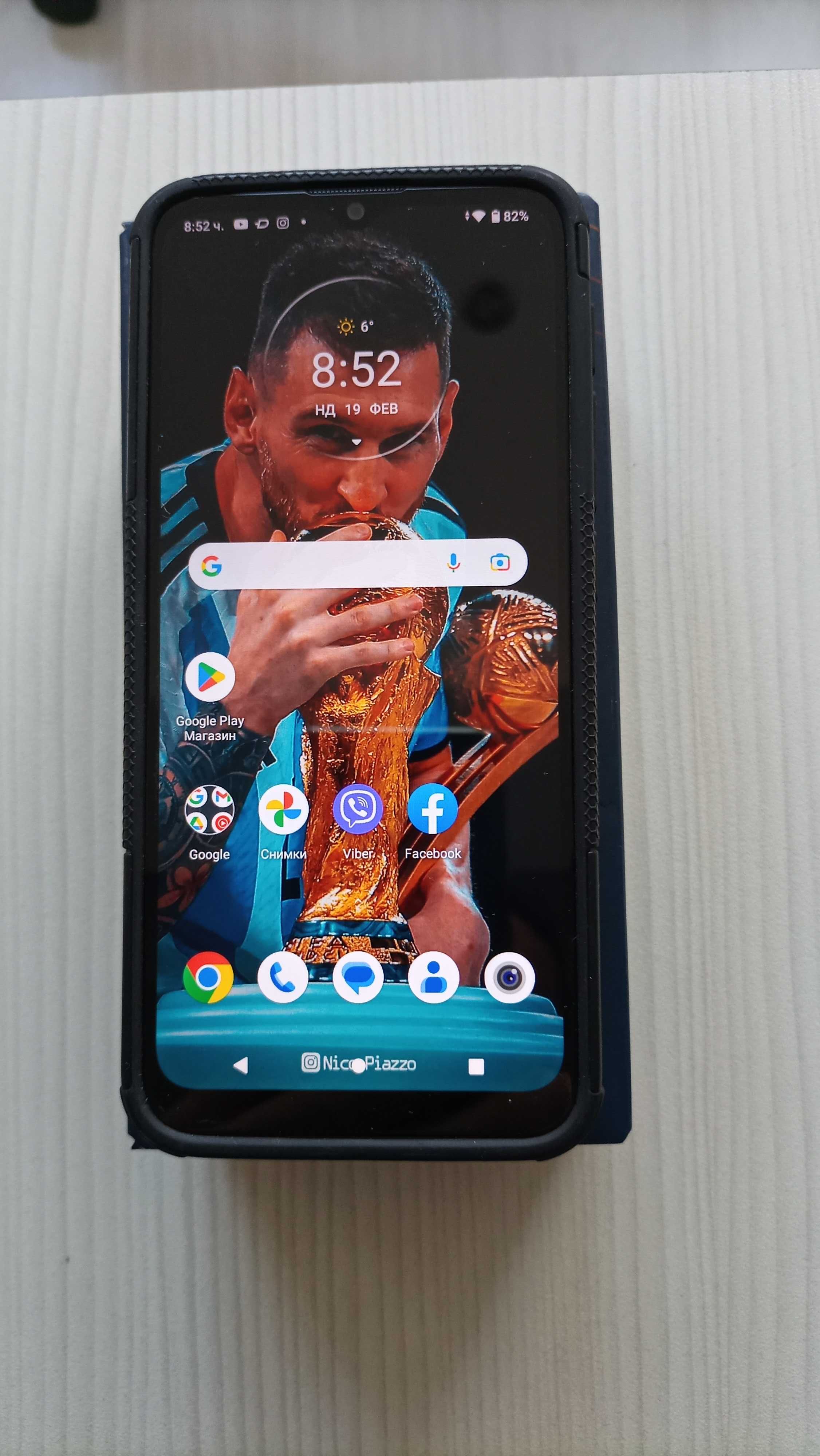 Motorola Moto E7 Power 64GB/4GB RAM blue подарък часовник
