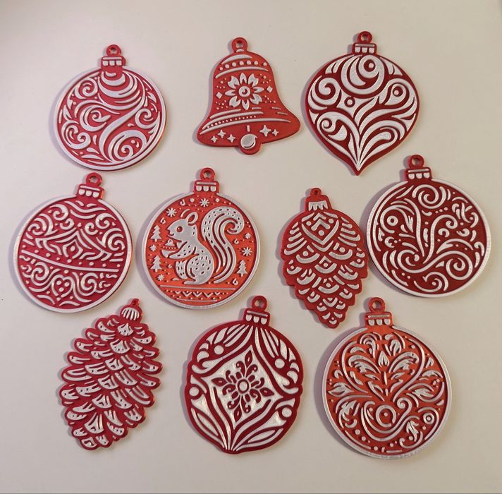 3D принтирани коледни играчки