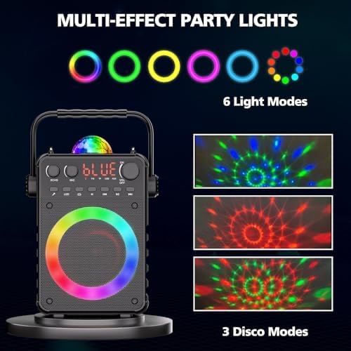 VerkTop T02 Bluetooth високогорител 2 бр. Безжични микрофона