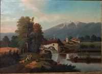 Vand veche pictura austriacă semnată