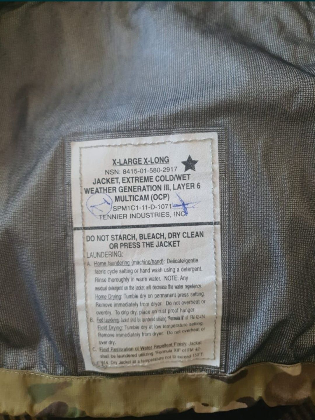Комуфляжные костюмы Multicam, Gen lll