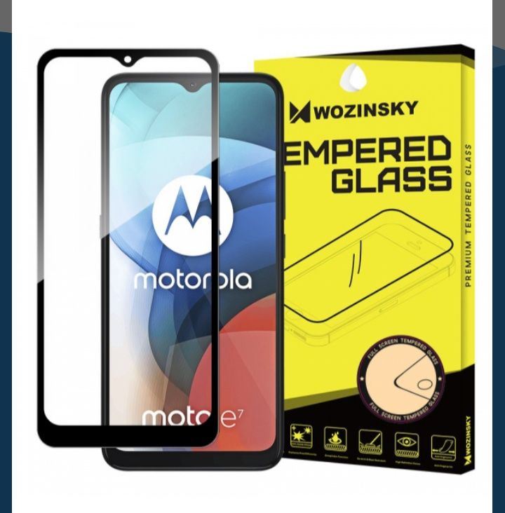 Husa silicon și folie sticla Motorola e7 power