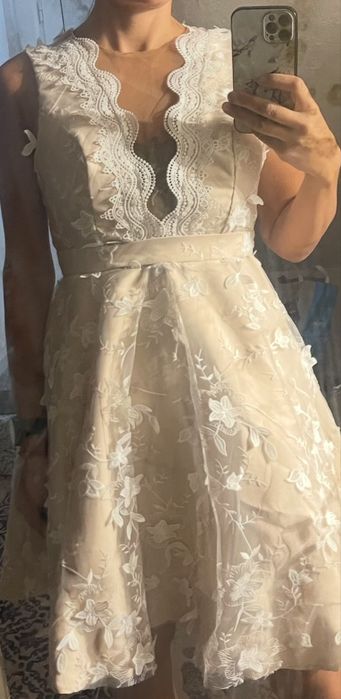 Рокли за повод размер L (M) , бяла и бордо