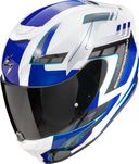 Casca moto SCORPION EXO-391 Captor White-Blue