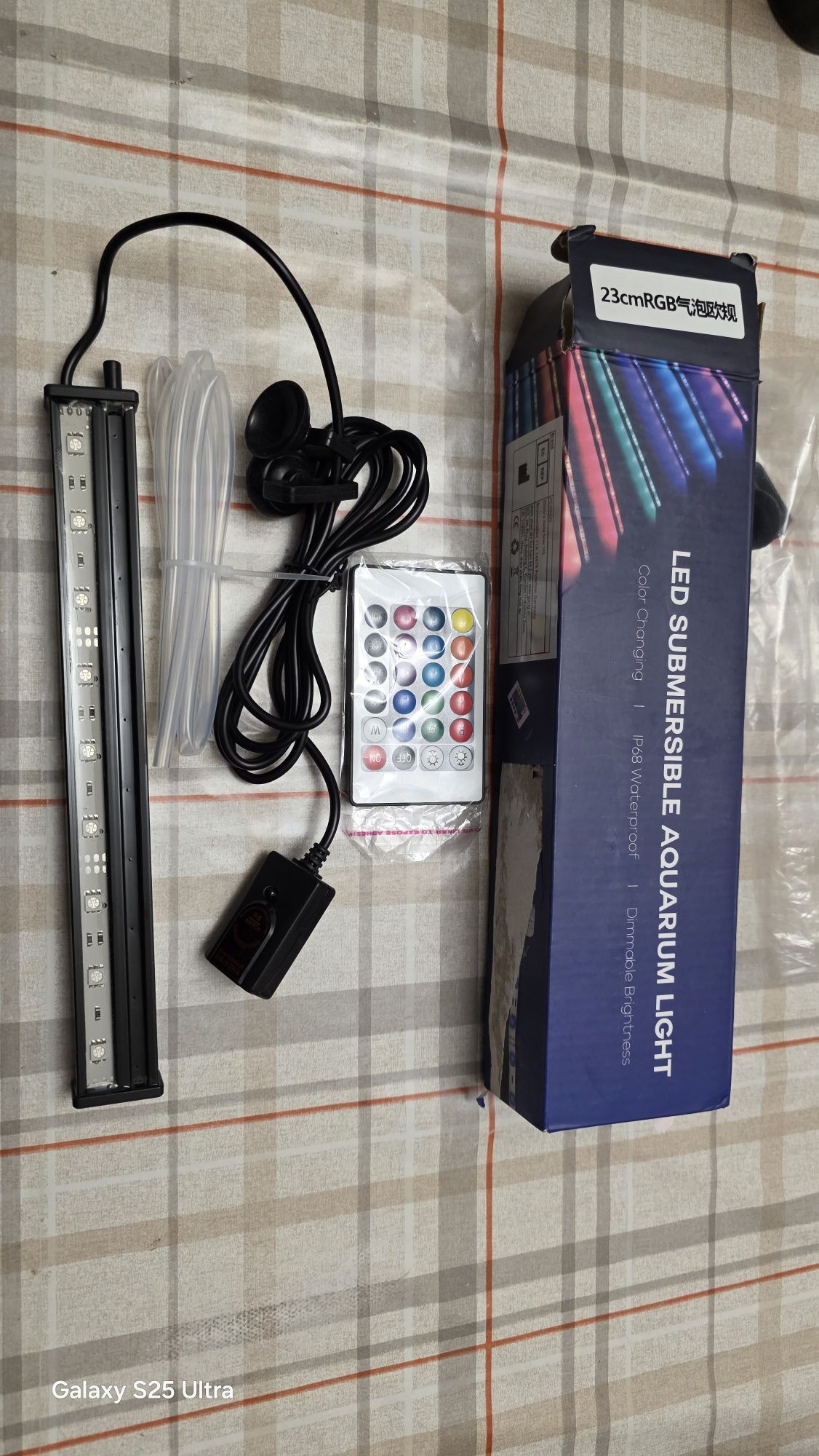 Осветление за аквариум, , LED, IP68, 23 см, черно