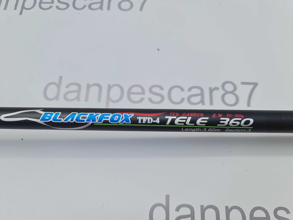 Lanseta fibra carbon Wind Blade TFD4 Feeder 3,6 metri Actiune:80-150gr