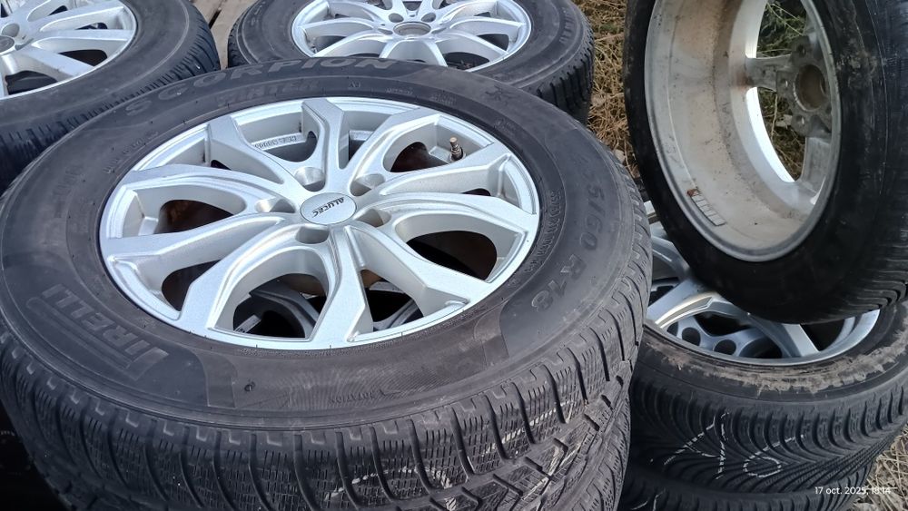 Roti Iarna Audi Q7 4M 5x112 R18 8J ET25  Pirelli 255/60R18 Touareg 2