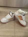 Adidas unisex alb cu rosu, marimea 26,5