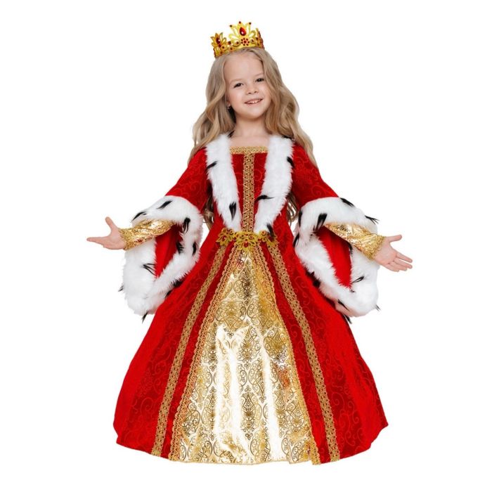 Карнавальный люкс костюм Королевы для девочки 122 размер