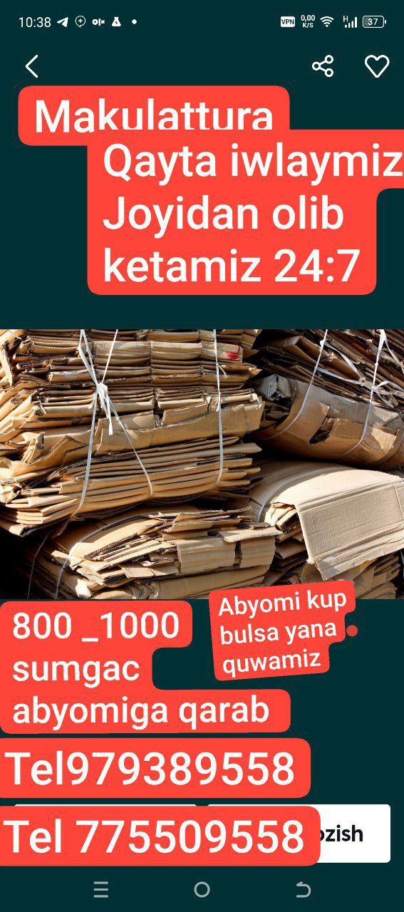 Makulatura kardon Qogoz