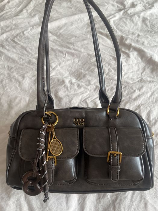 Сумка багет коричневая