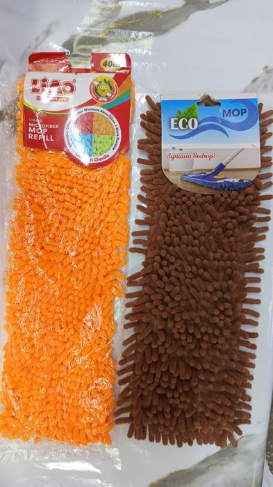 Новые запаски на швабру микрофибра