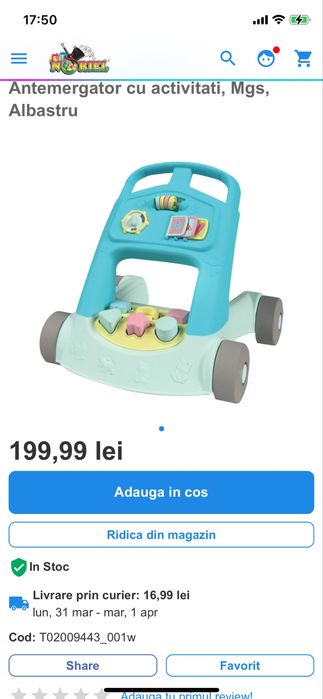 Antemergător cu centru de activitati Mgs Noriel