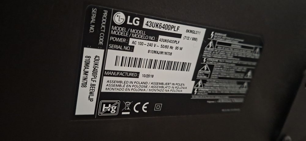 Televizor 4k LG 43 inch