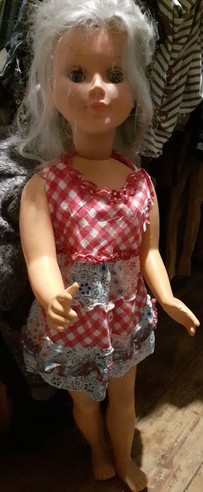 Papusa aradeanca 75 cm,veche 1975,