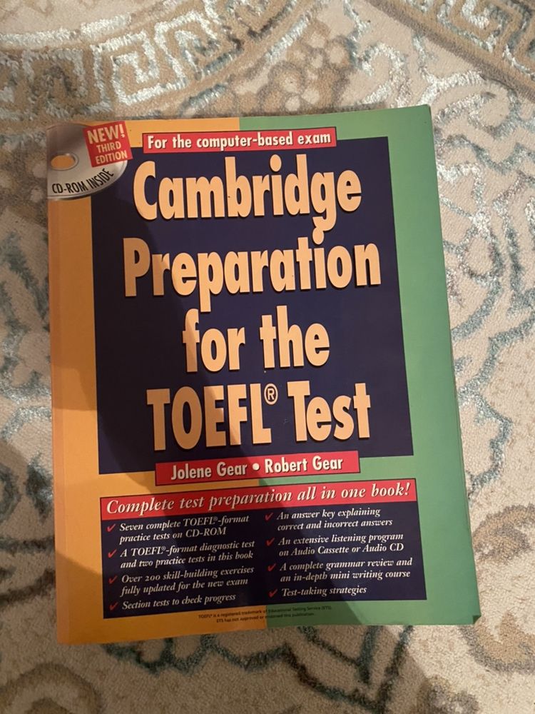 Книжка Cambridge подготовка к TOEFL