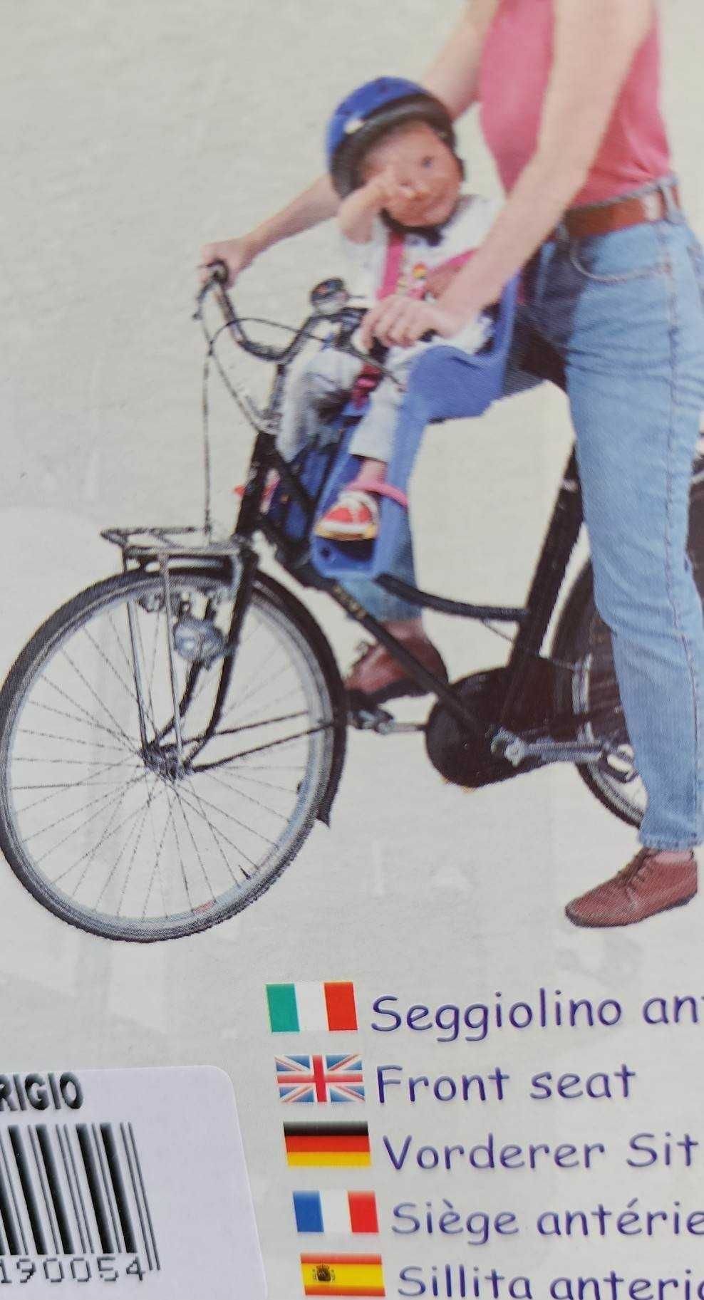 Scaun de bicicleta copii, prindere pe cadrul faţă, Marca Bellelli, NOU