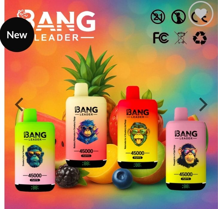 OFERTA 2 x Bang Leader 45000 Pufuri 2 Arome Reîncărcabil