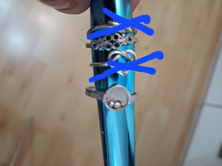 Лот сребърни бижута