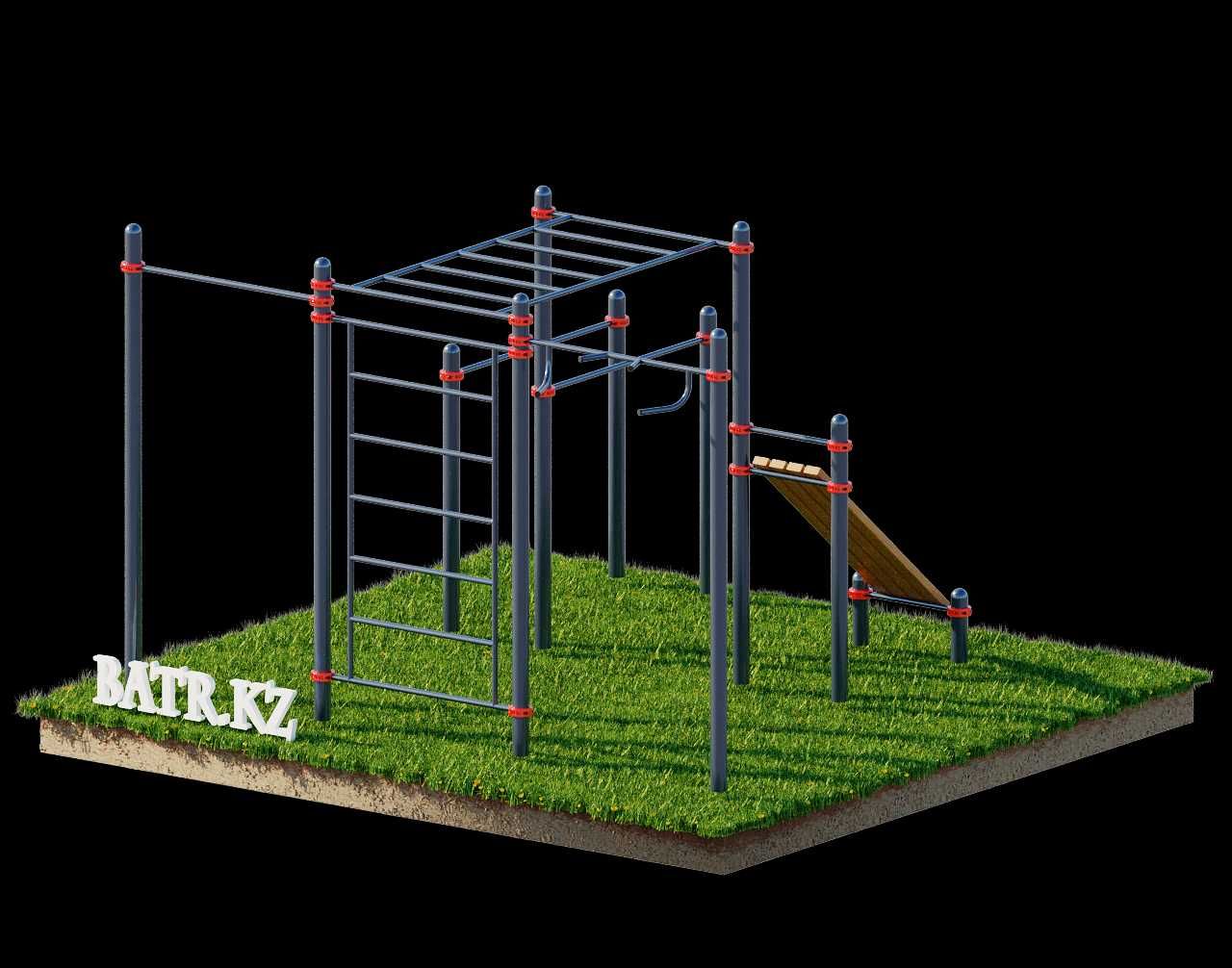 Воркаут BS-20 от завода BATR.KZ! Турник, Шведская стенка, Тренажеры!